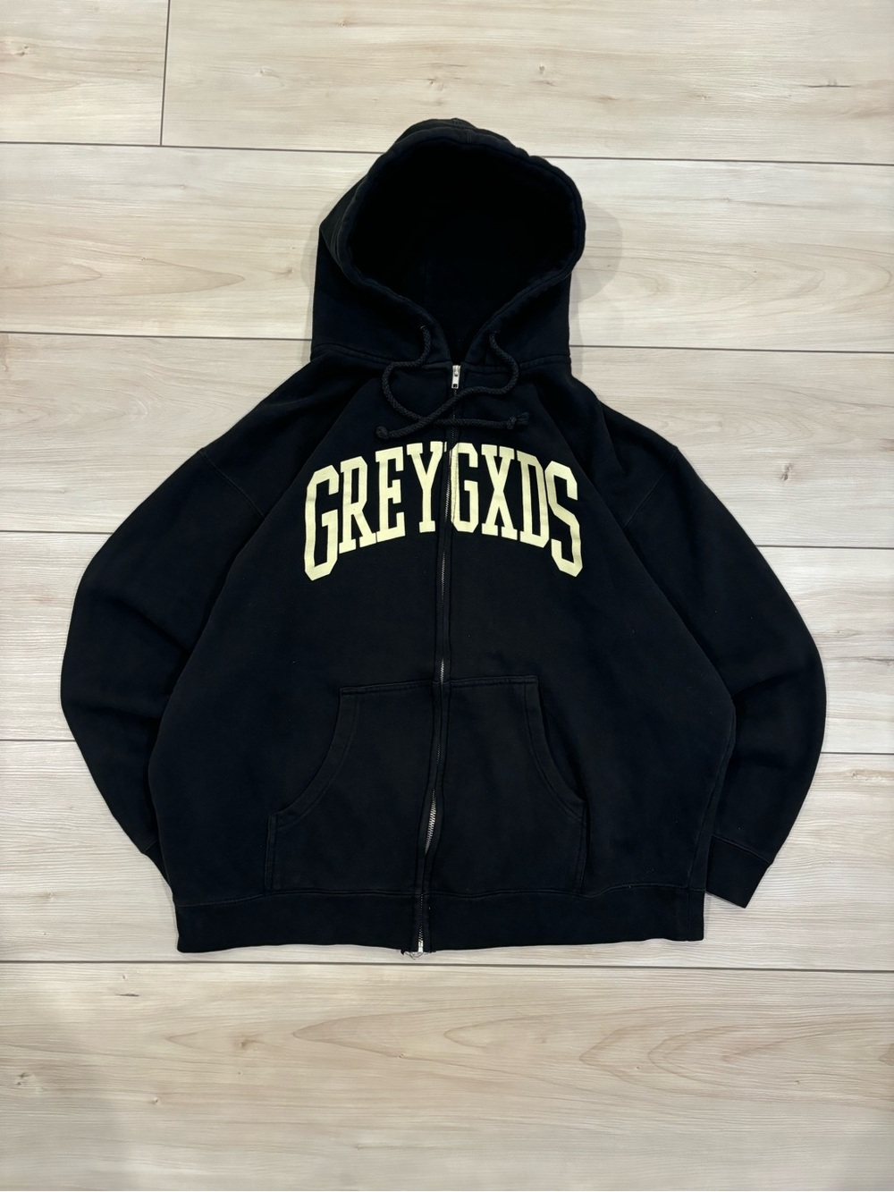 G59 Records Suicide Boys grunge goth GREYGXDS Black Zip-Up Hoodie